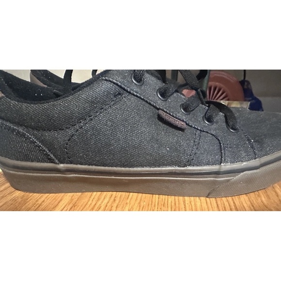 VANS BISHOP WAXED DENIM BLACK/GUM MEN’S SKATEBOARDING Sneakers Shoes 7.5 - Picture 2 of 11